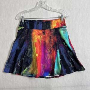 Dona Jo Women's Size 2 Multicolor Pull On Lined Activewear Skort